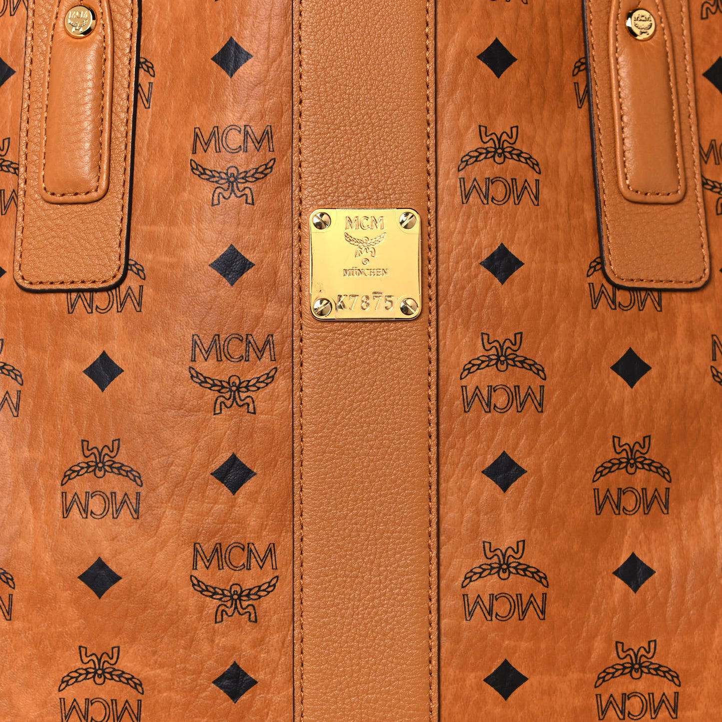 Visetos Medium Liz Reversible Shopper Tote Cognac