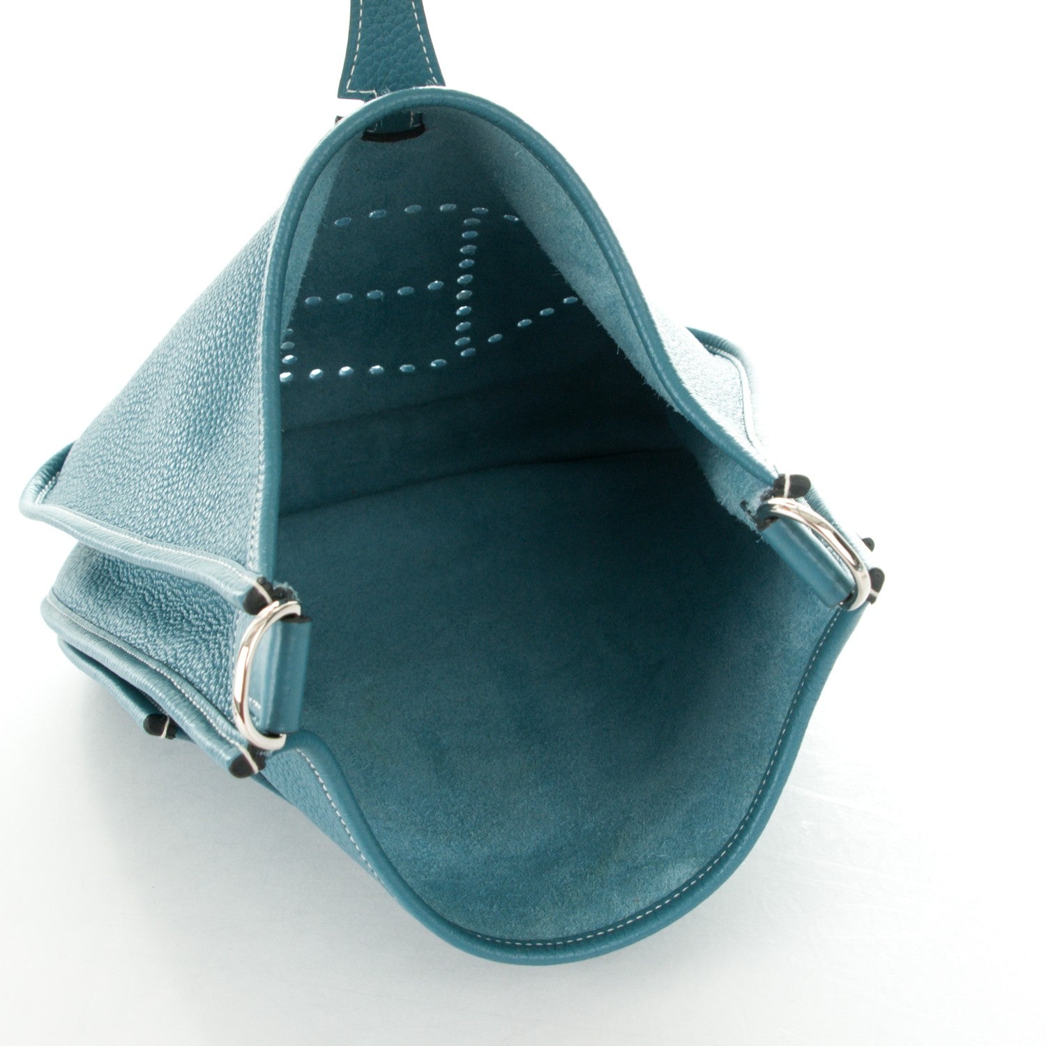 Hermes Taurillon Clemence Evelyne III PM Blue Jean 5 of 7