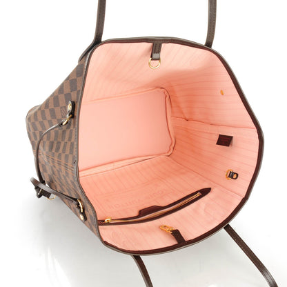Louis Vuitton Damier Ebene Neo Neverfull MM Rose Ballerine 5 of 8