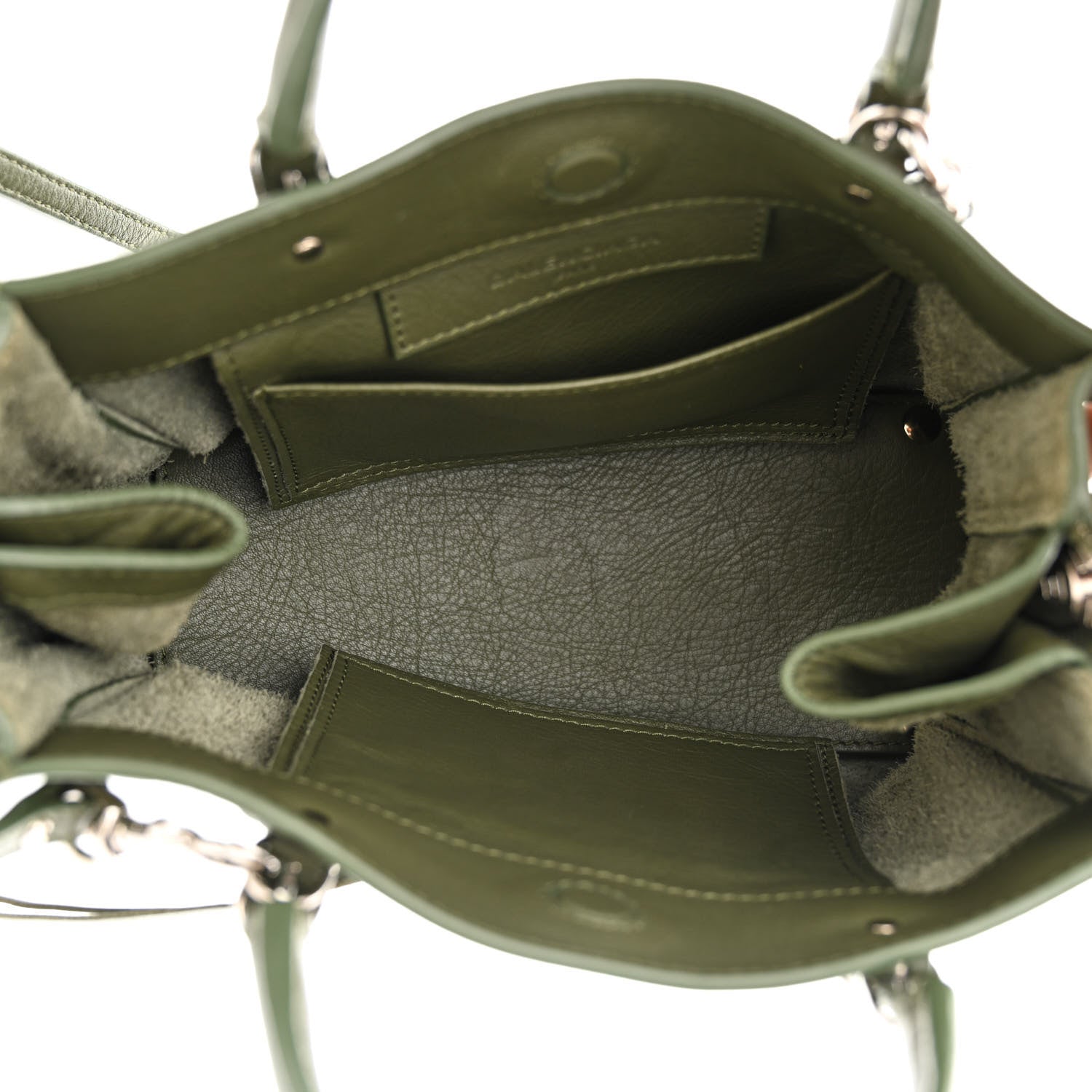 Balenciaga Calfskin Papier Mini A4 Tote Green 5 of 11