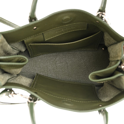 Balenciaga Calfskin Papier Mini A4 Tote Green 5 of 11