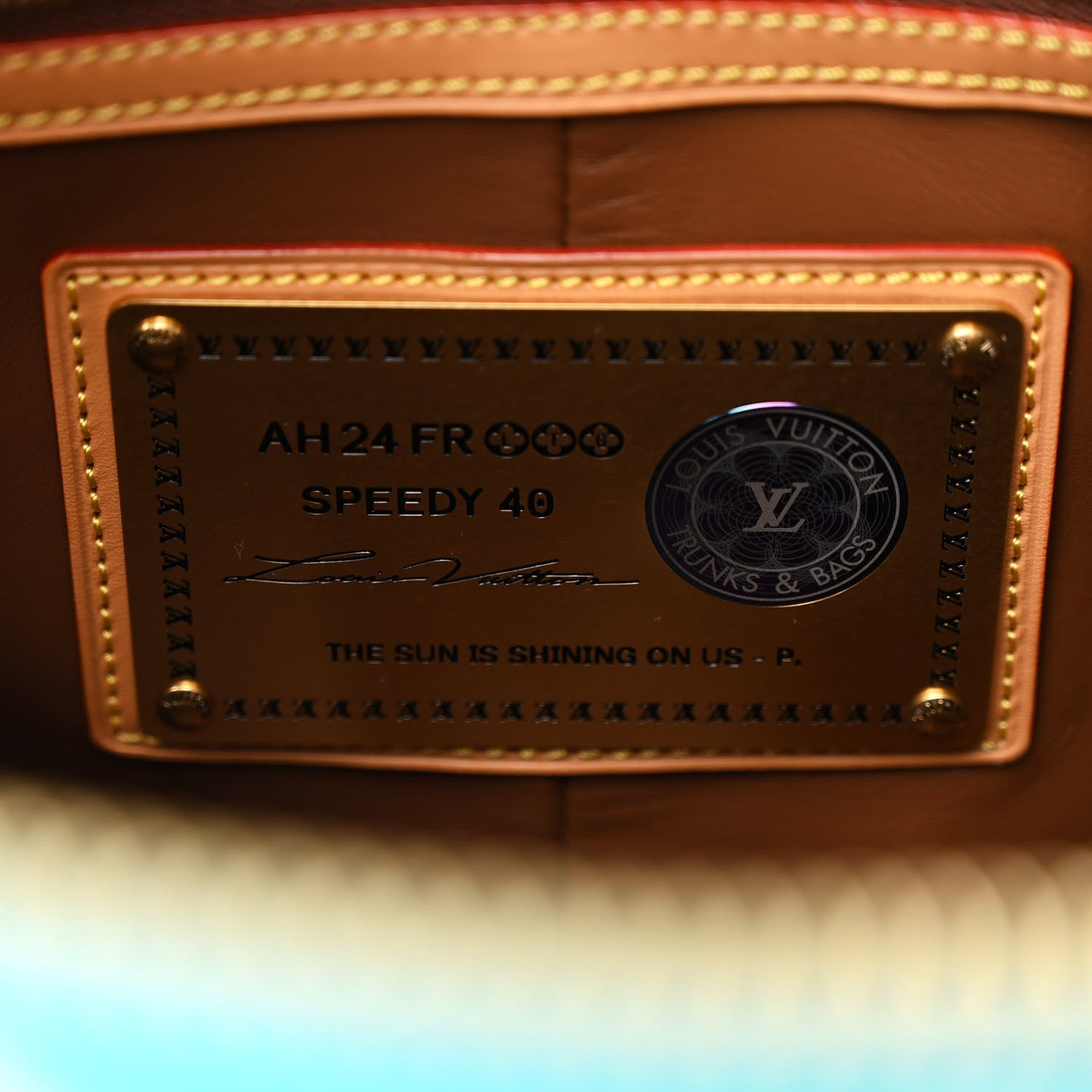 Louis Vuitton Calfskin Monogram Speedy P9 Bandouliere 40 Turquoise 7 of 11