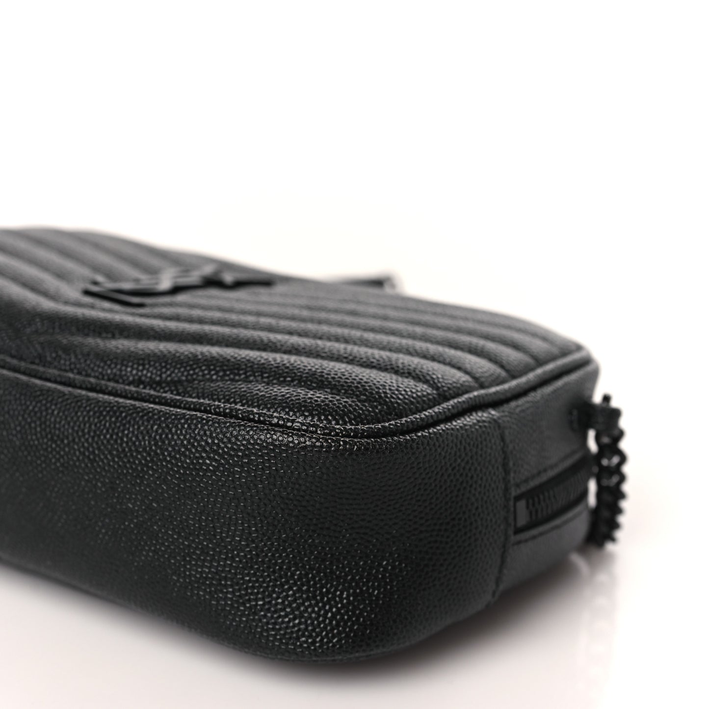 Grain De Poudre Matelasse Monochrome Monogram Mini Lou Camera Bag Black