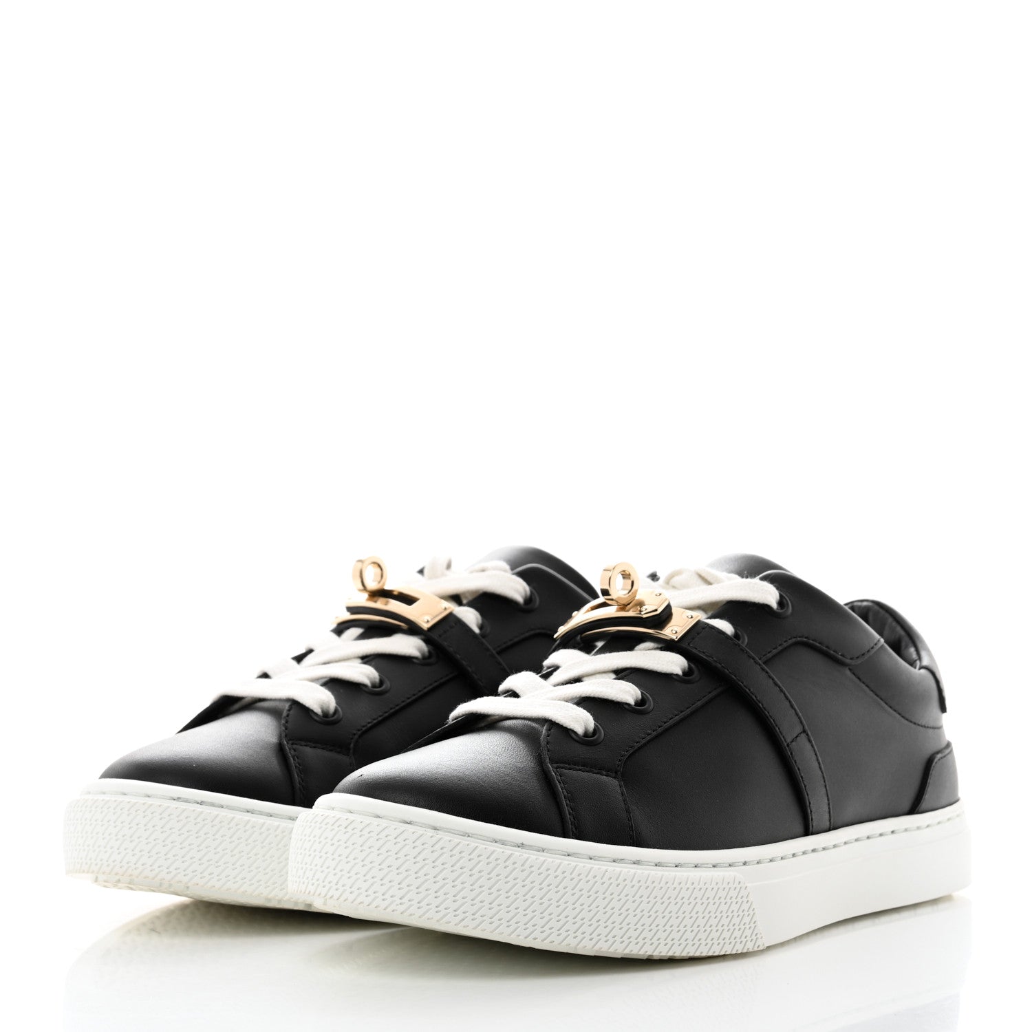 Hermes Calfskin Day Sneakers 36.5 Black 3 of 9