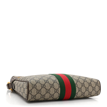 Gucci GG Supreme Monogram Web Medium Ophidia Messenger Bag Brown 4 of 9