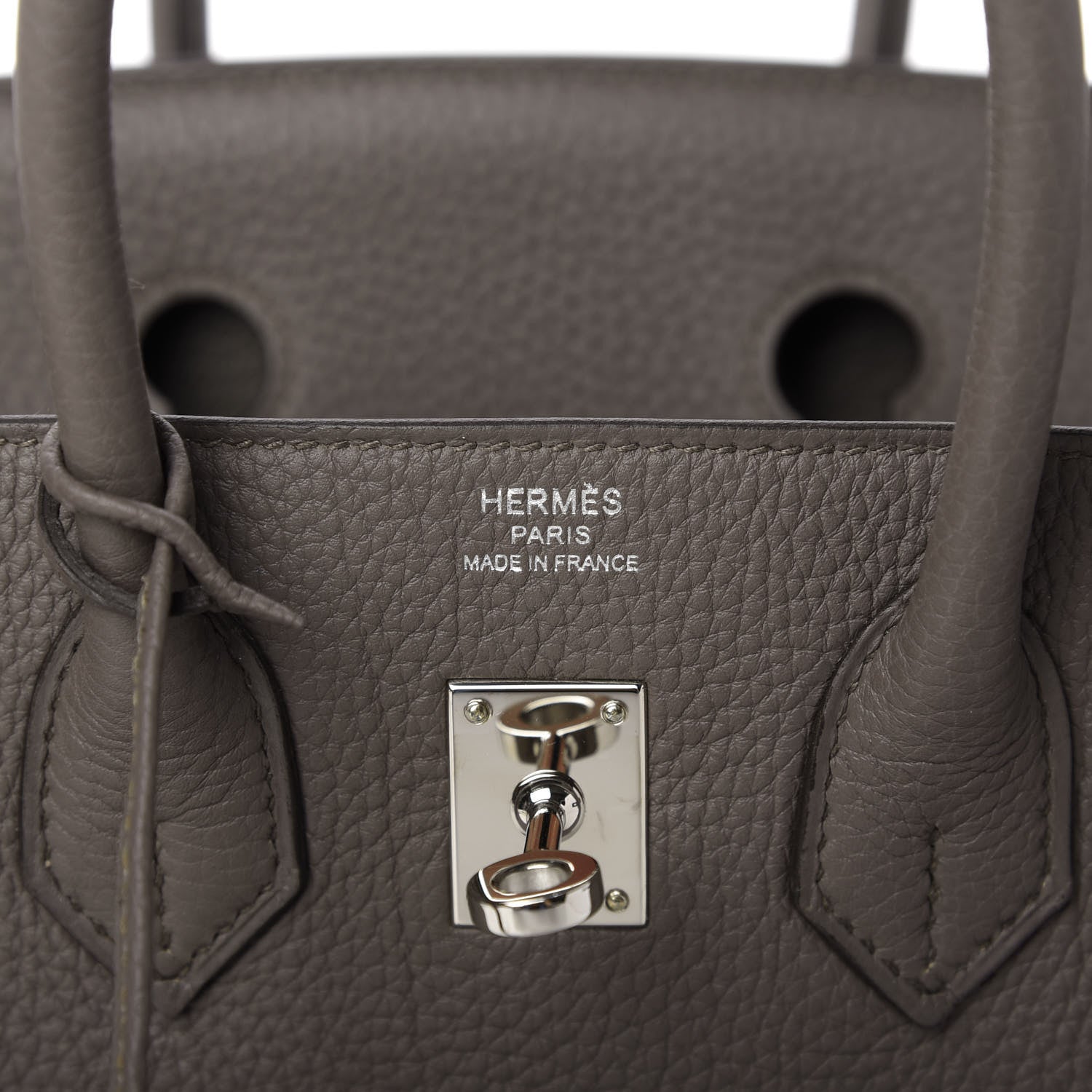 Hermes Togo Birkin 25 Etain 8 of 11