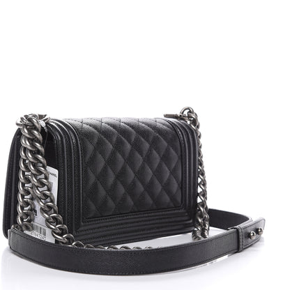 Chanel Caviar Quilted Small Boy Flap Black 3 of 10