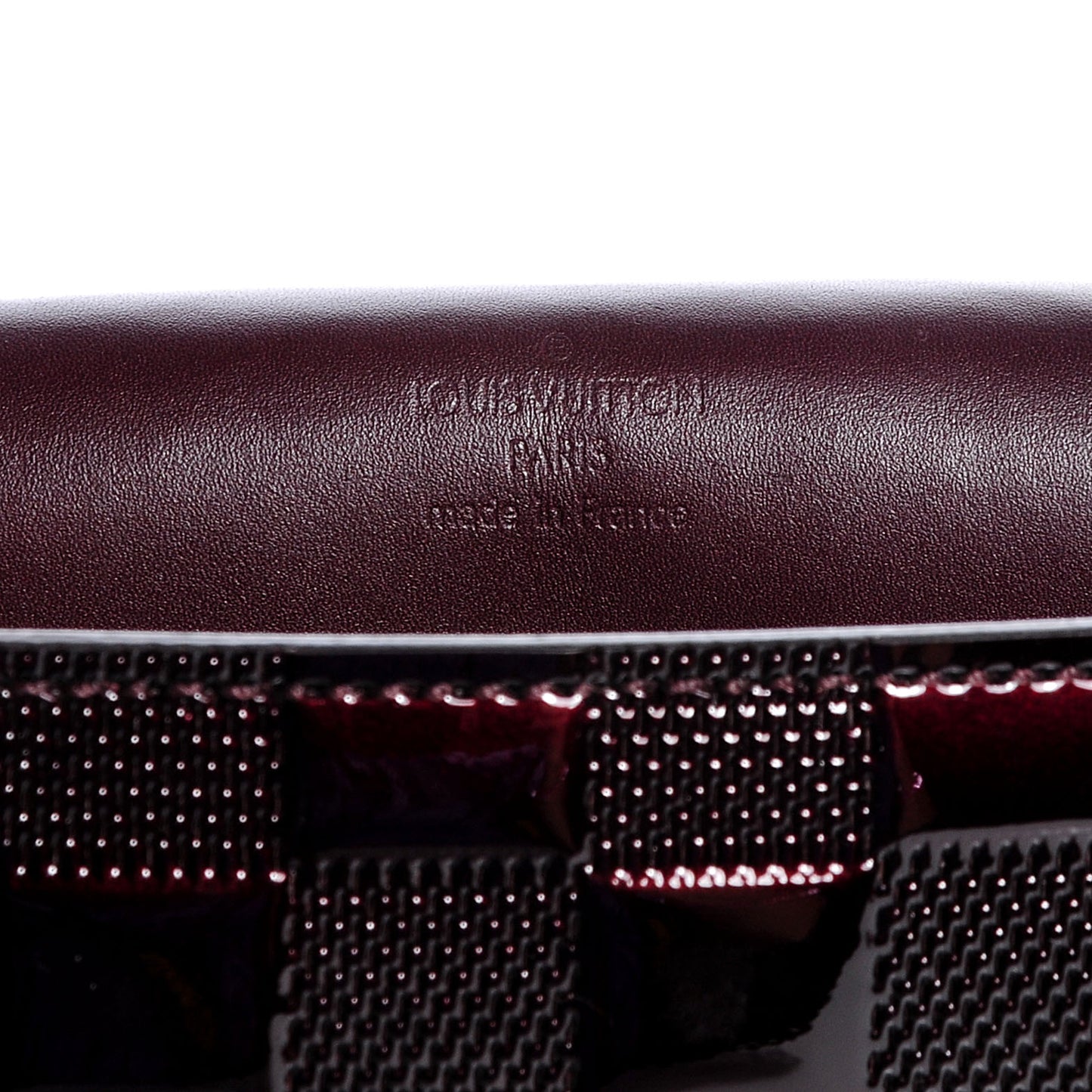 Damier Vernis Club Bag Carmine