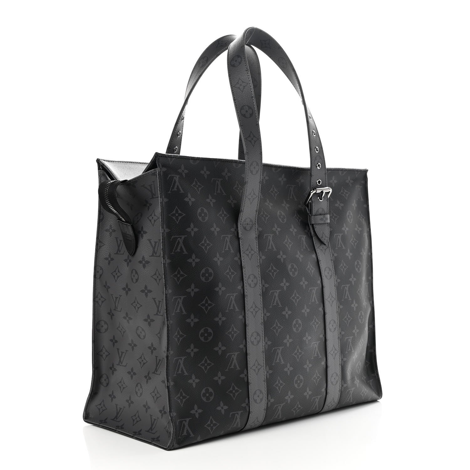 Louis Vuitton Monogram Eclipse Cabas Zippe GM Black 3 of 9