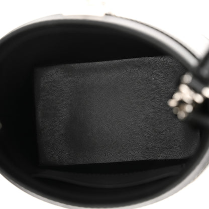 Givenchy Box Calfskin Shark Lock Bucket Bag Black 5 of 9