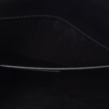 Saint Laurent Calfskin Classic Monogram Tassel Clutch Black 8 of 13