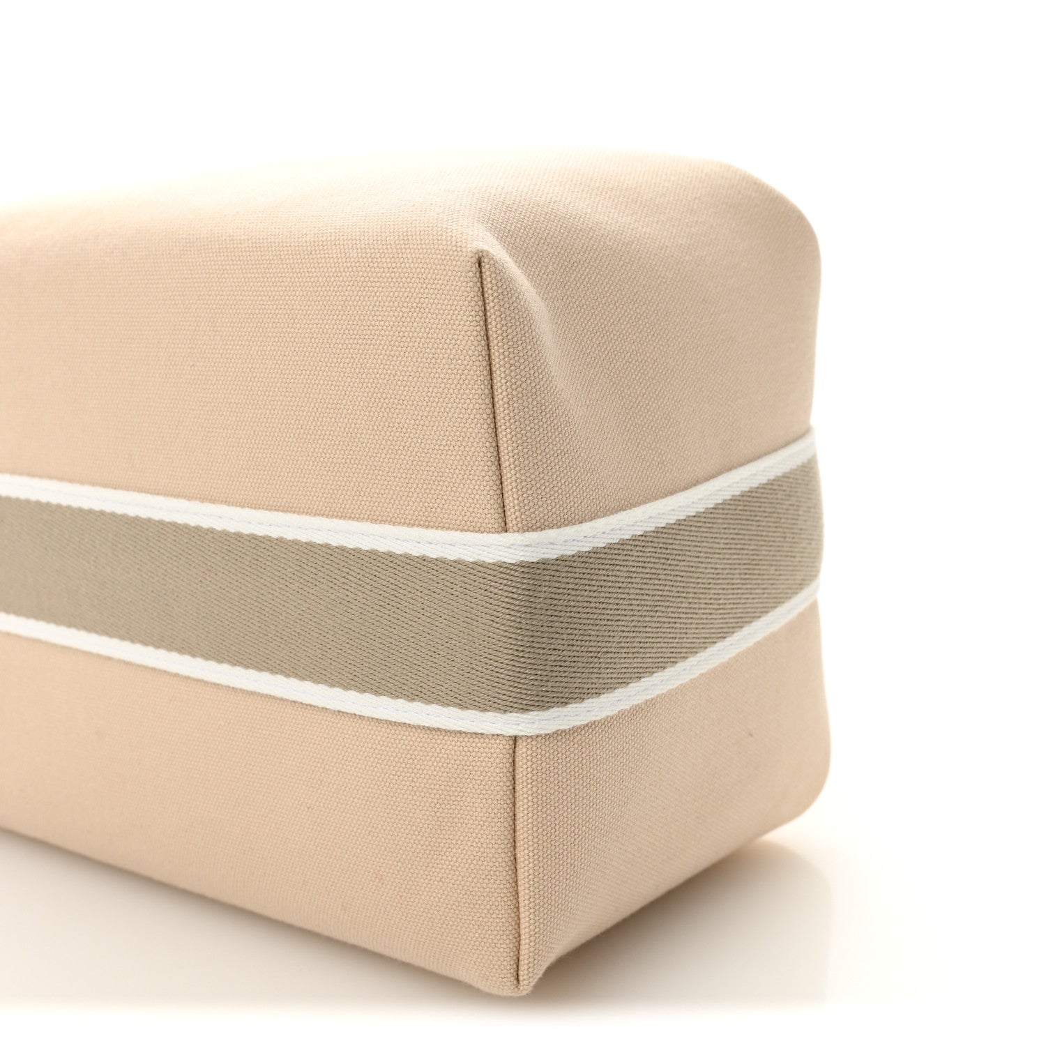 Hermes Canvas Large Bride-A-Brac Pouch Natural 8 of 9