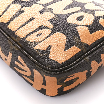 Louis Vuitton Monogram Graffiti Pochette Accessories Peach 11 of 12