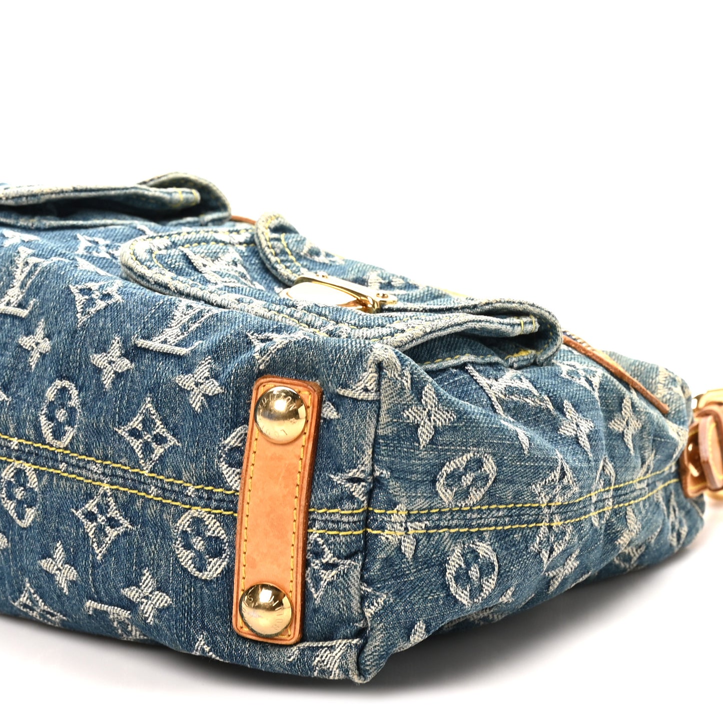 Monogram Denim Baggy PM Blue Blue