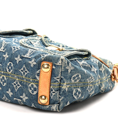 Louis Vuitton Monogram Denim Baggy PM Blue Blue 10 of 12