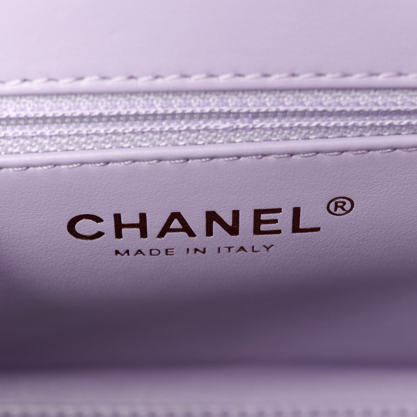 Shiny Aged Calfskin Quilted Nano Kelly Shopper Lilac