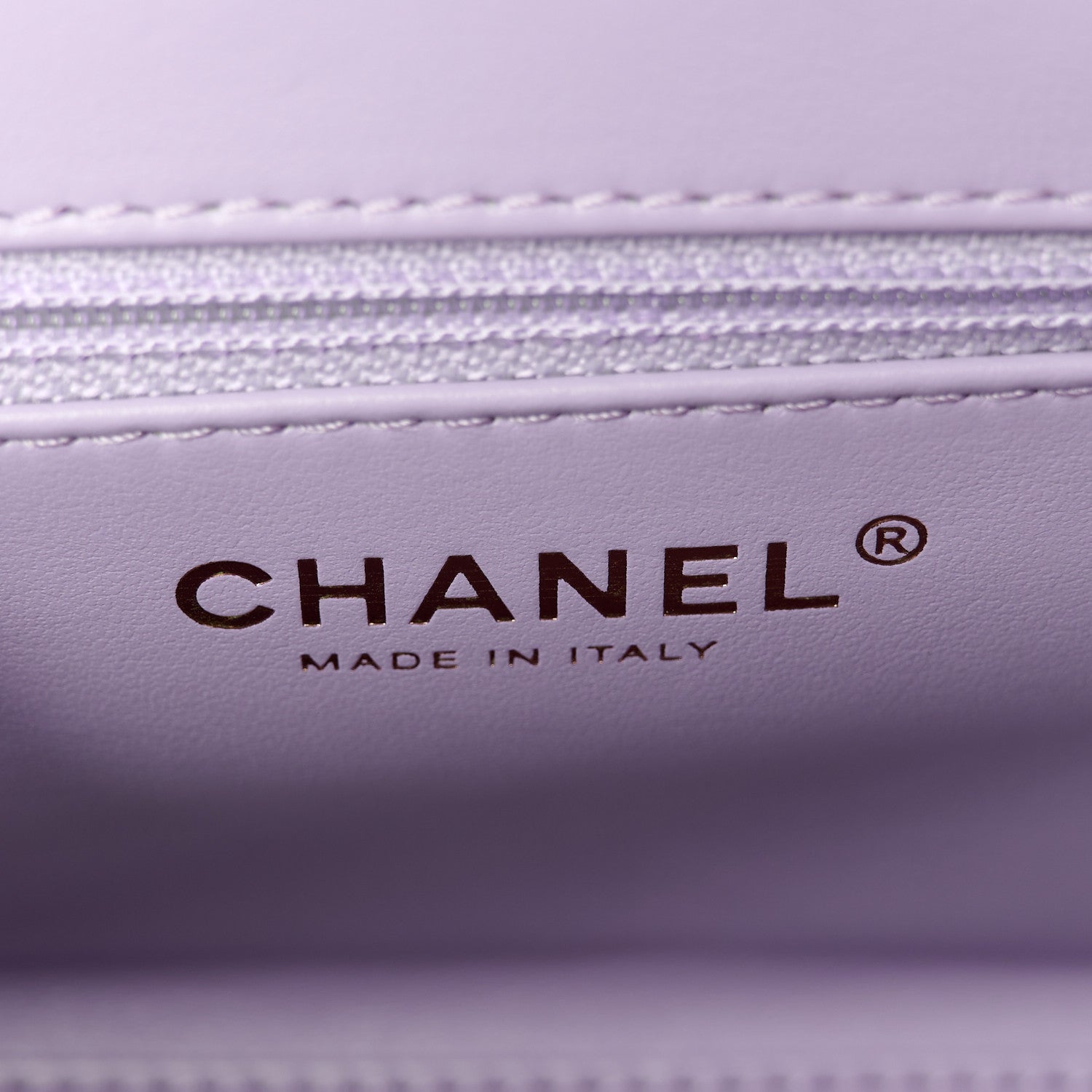 Chanel Shiny Aged Calfskin Quilted Nano Kelly Shopper Lilac 6 of 10