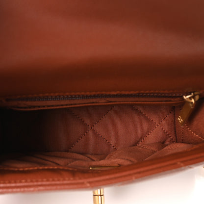 Chanel Caviar Quilted CC Mini Flap Brown 5 of 10