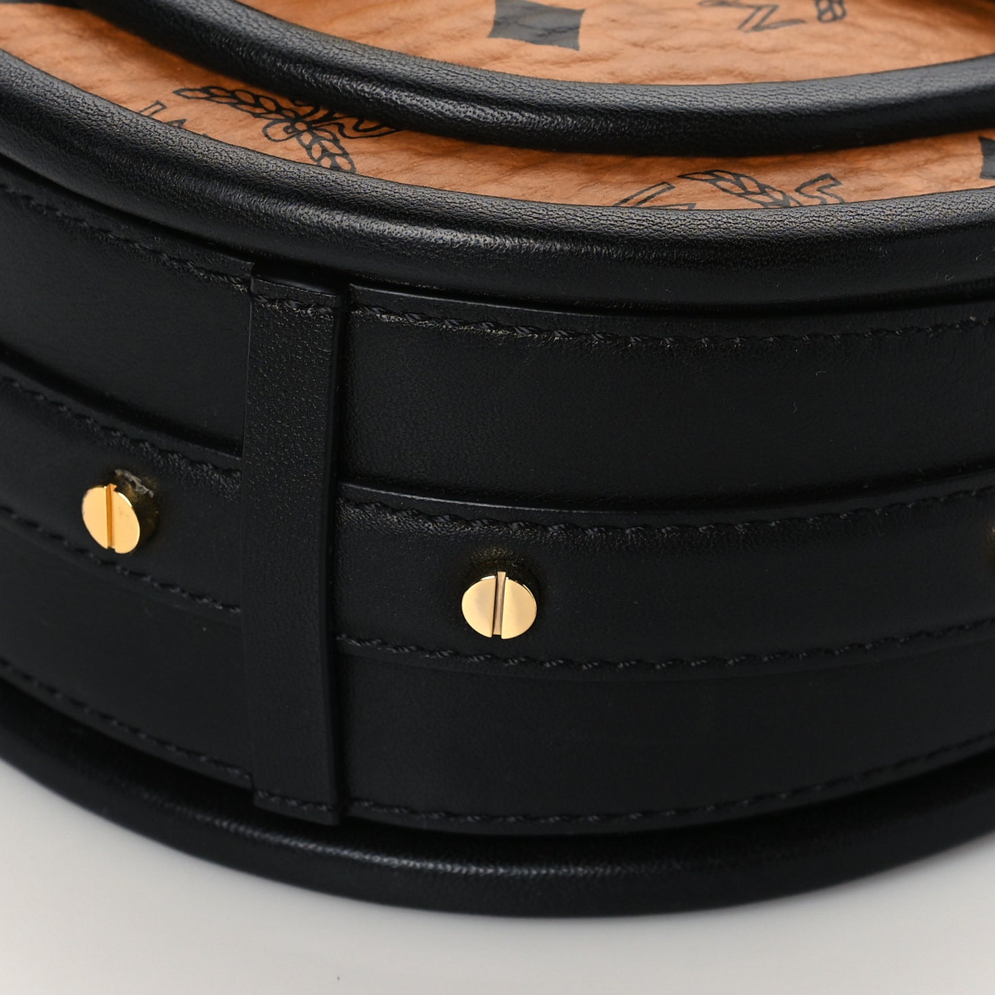 Visetos Mini Patricia Shoulder Bag Cognac Black