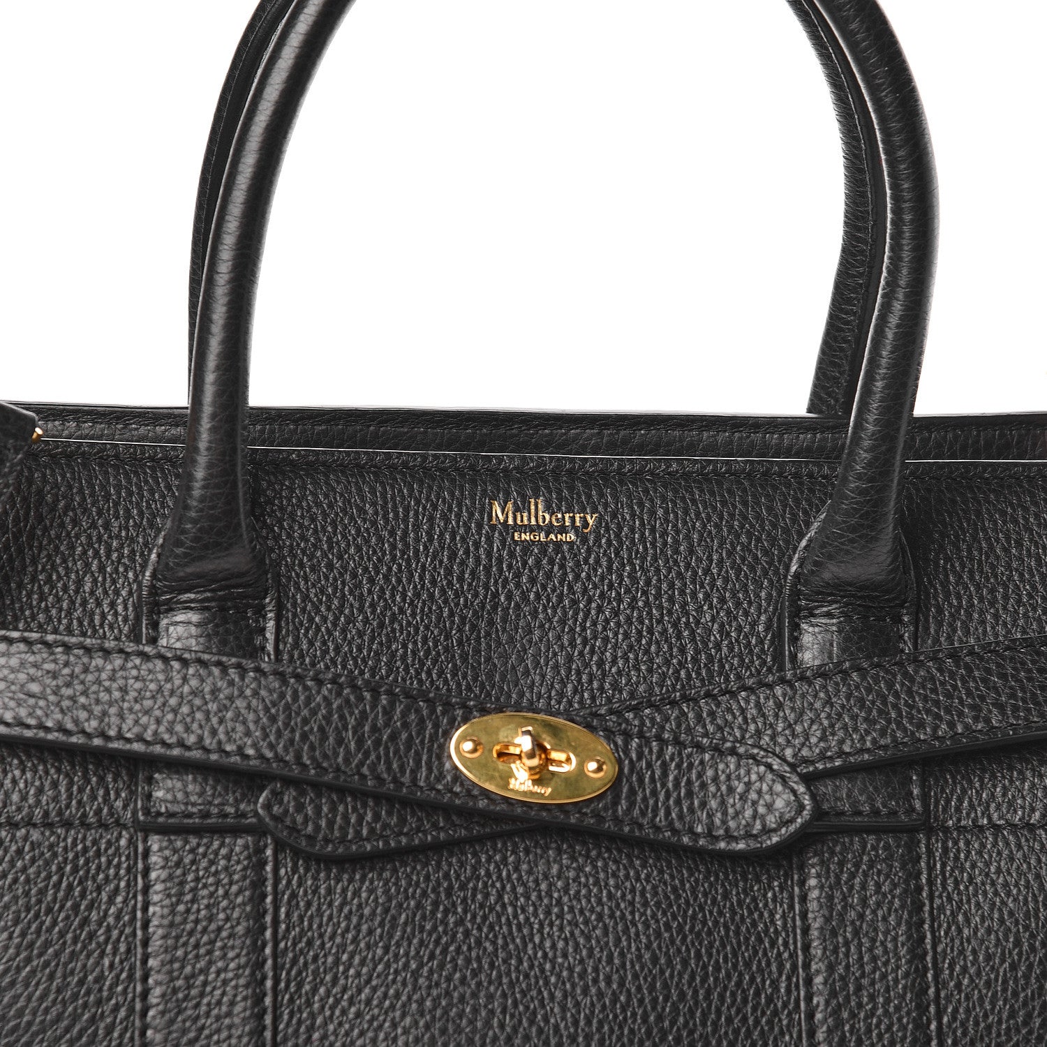 Mulberry Classic Grain Small Bayswater Zip Tote Black 13 of 13
