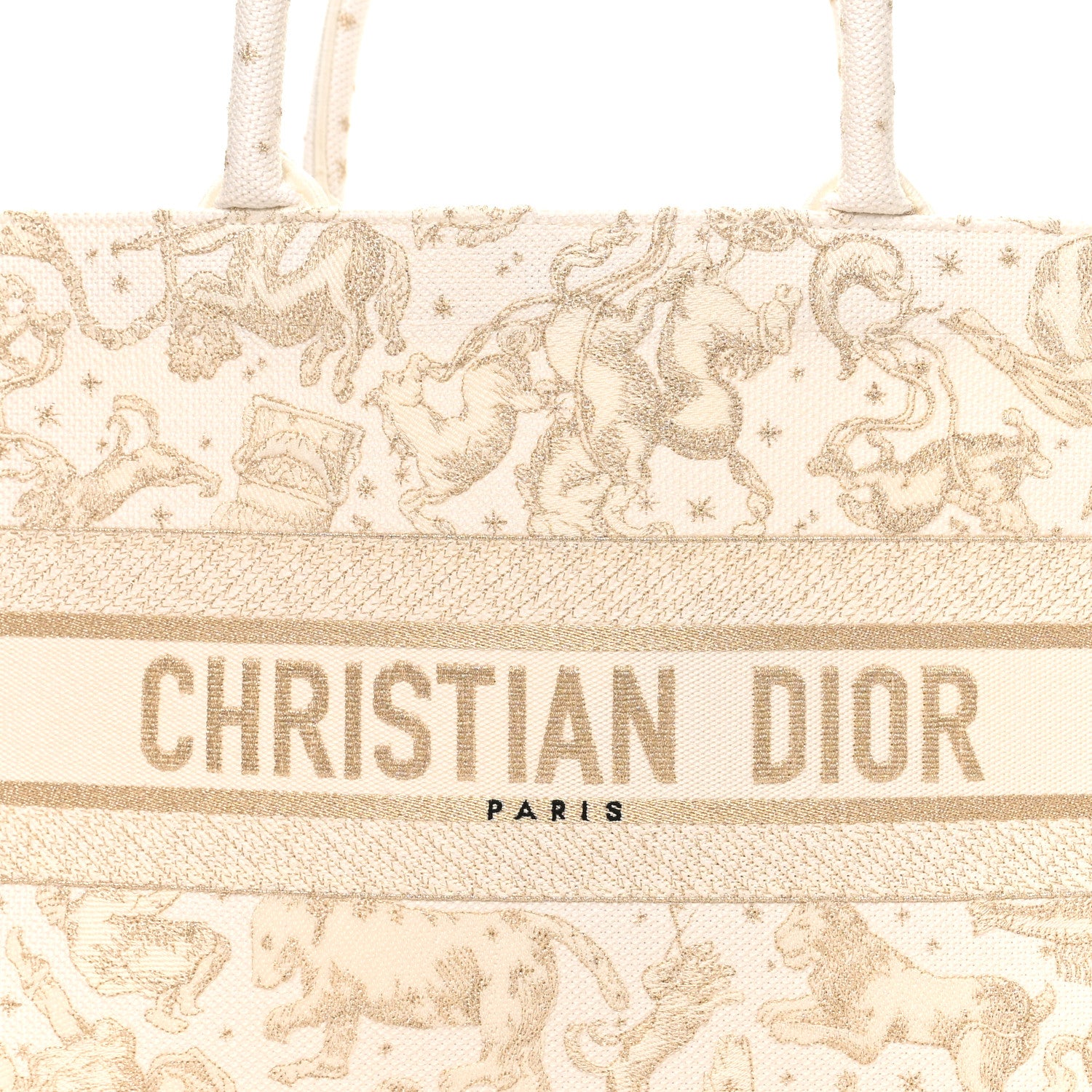 Christian Dior Canvas Embroidered Medium Saint Barth Zodiac Book
