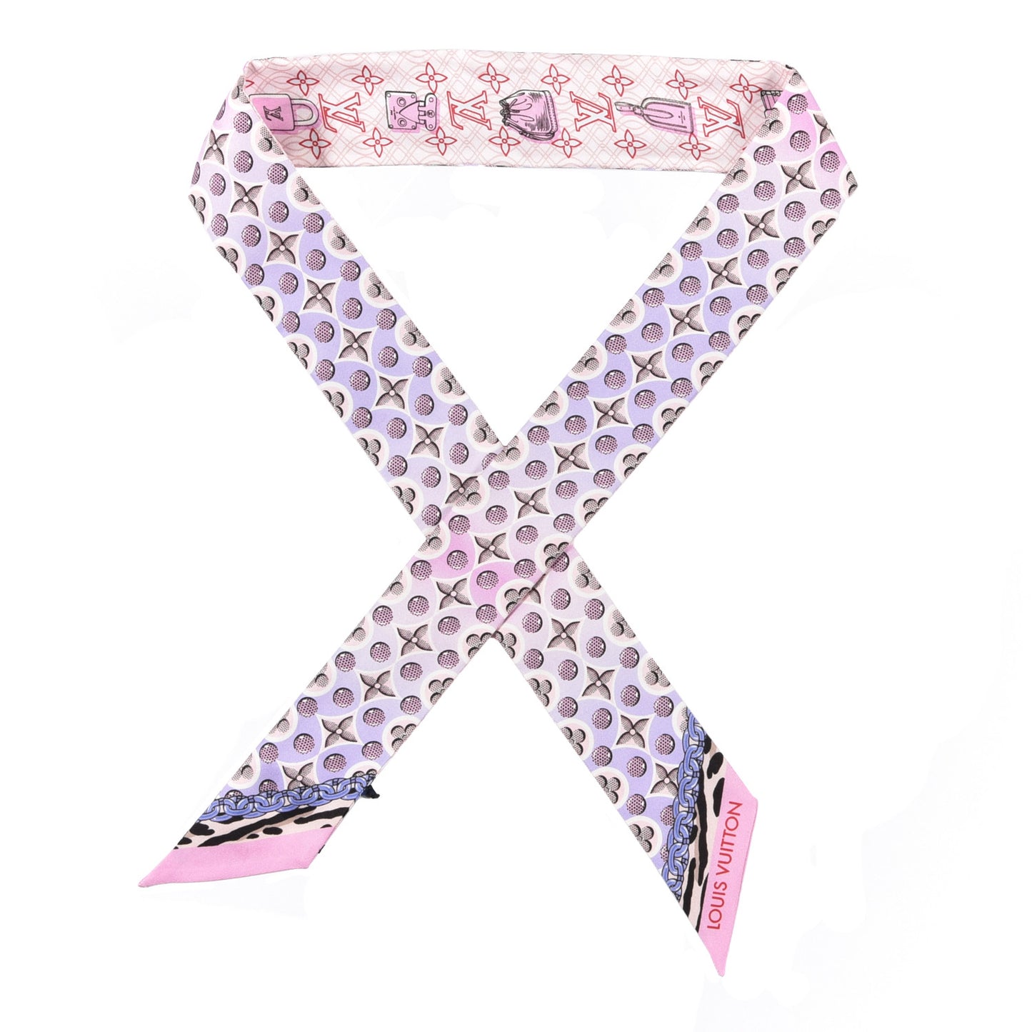 Silk Monogram Bubblegram BB Bandeau Blush