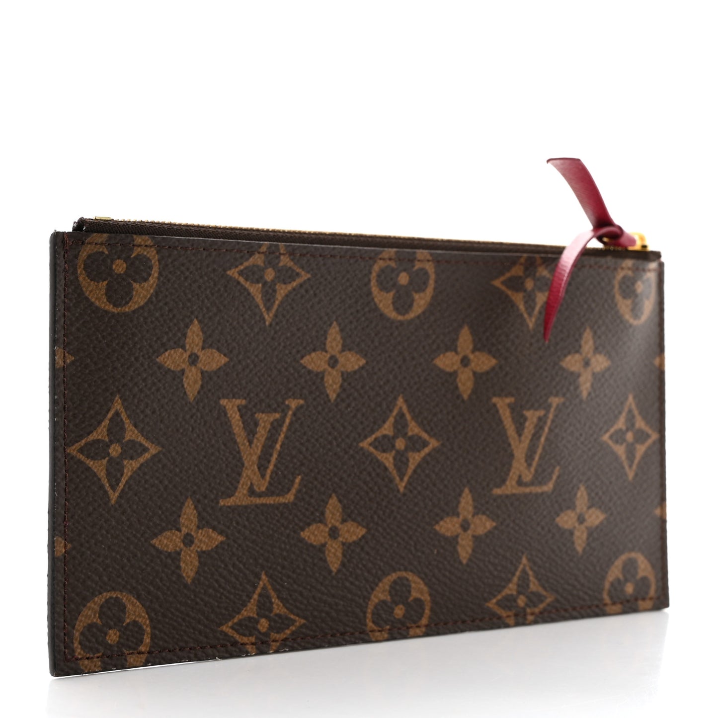 Monogram Felicie Chain Wallet Zippered Insert Fuchsia