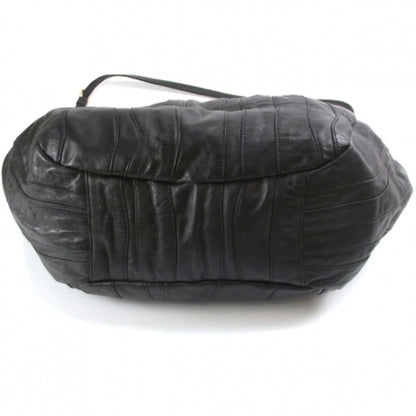 Prada Nappa Leather Stripe Tote Black 4 of 10