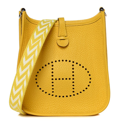 Hermes Taurillon Clemence Evelyne TPM Jaune De Naples 1 of 12