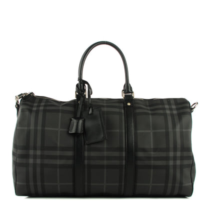 Burberry Nova Check Duffle Bag Black Charcoal 1 of 7