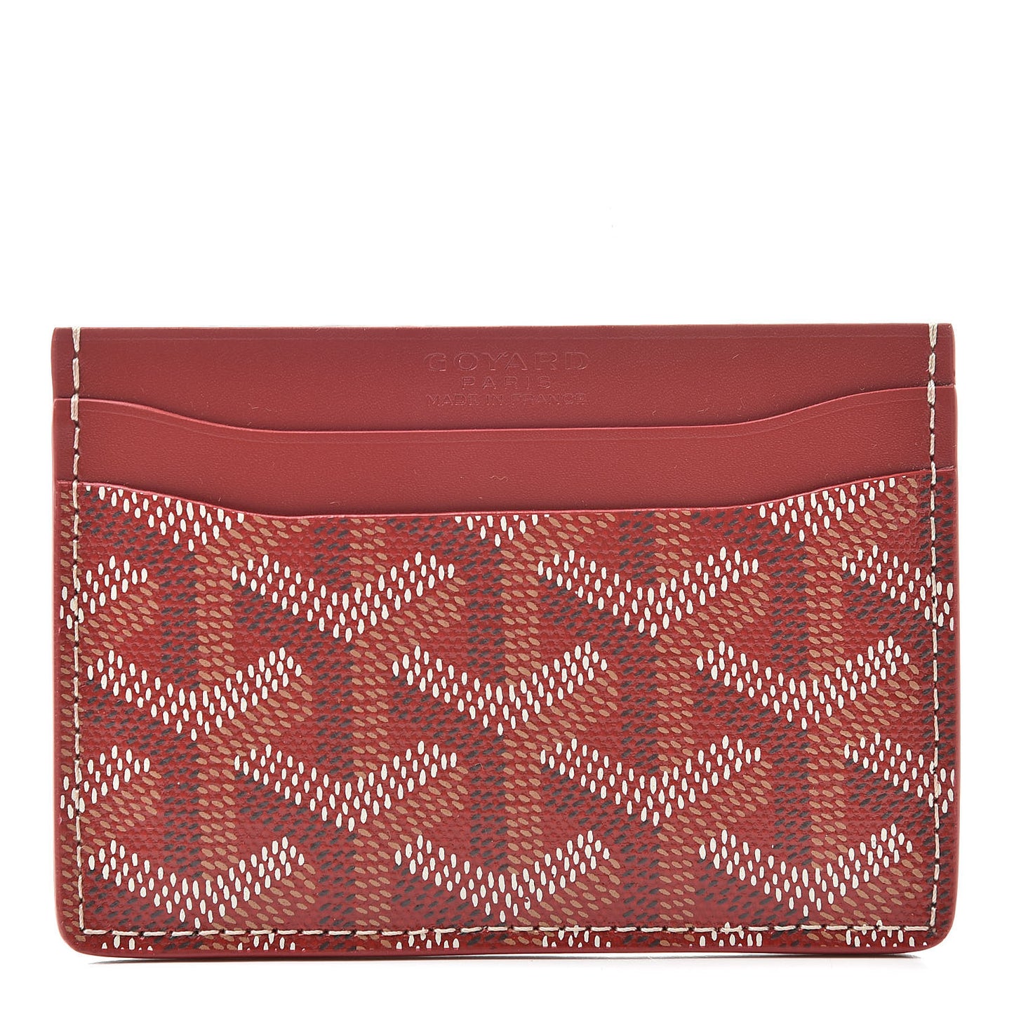 Goyardine Saint Sulpice Card Holder Red