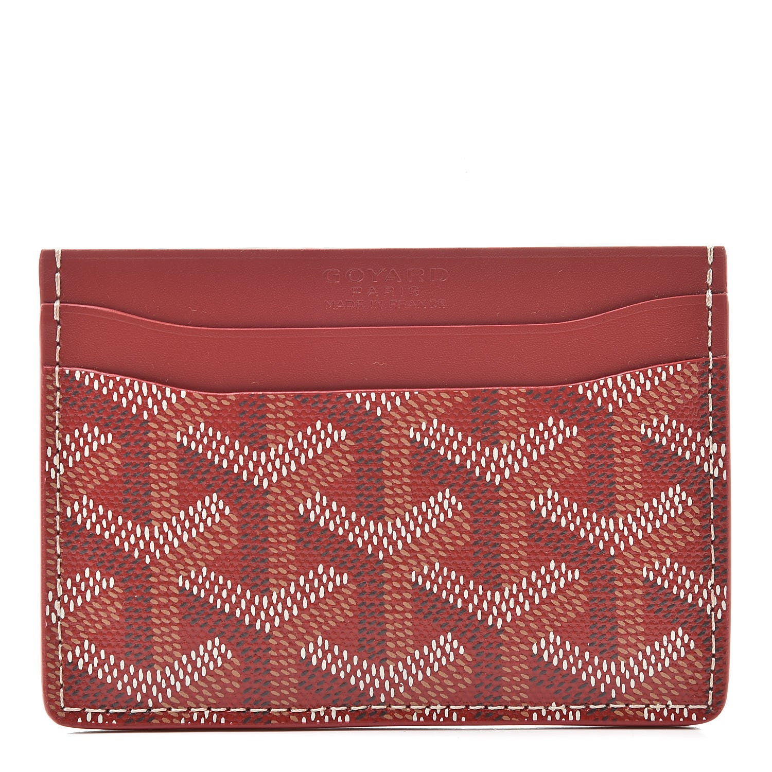 Goyard Goyardine Saint Sulpice Card Holder Red 1 of 7