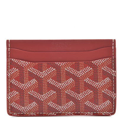 Goyard Goyardine Saint Sulpice Card Holder Red 1 of 7