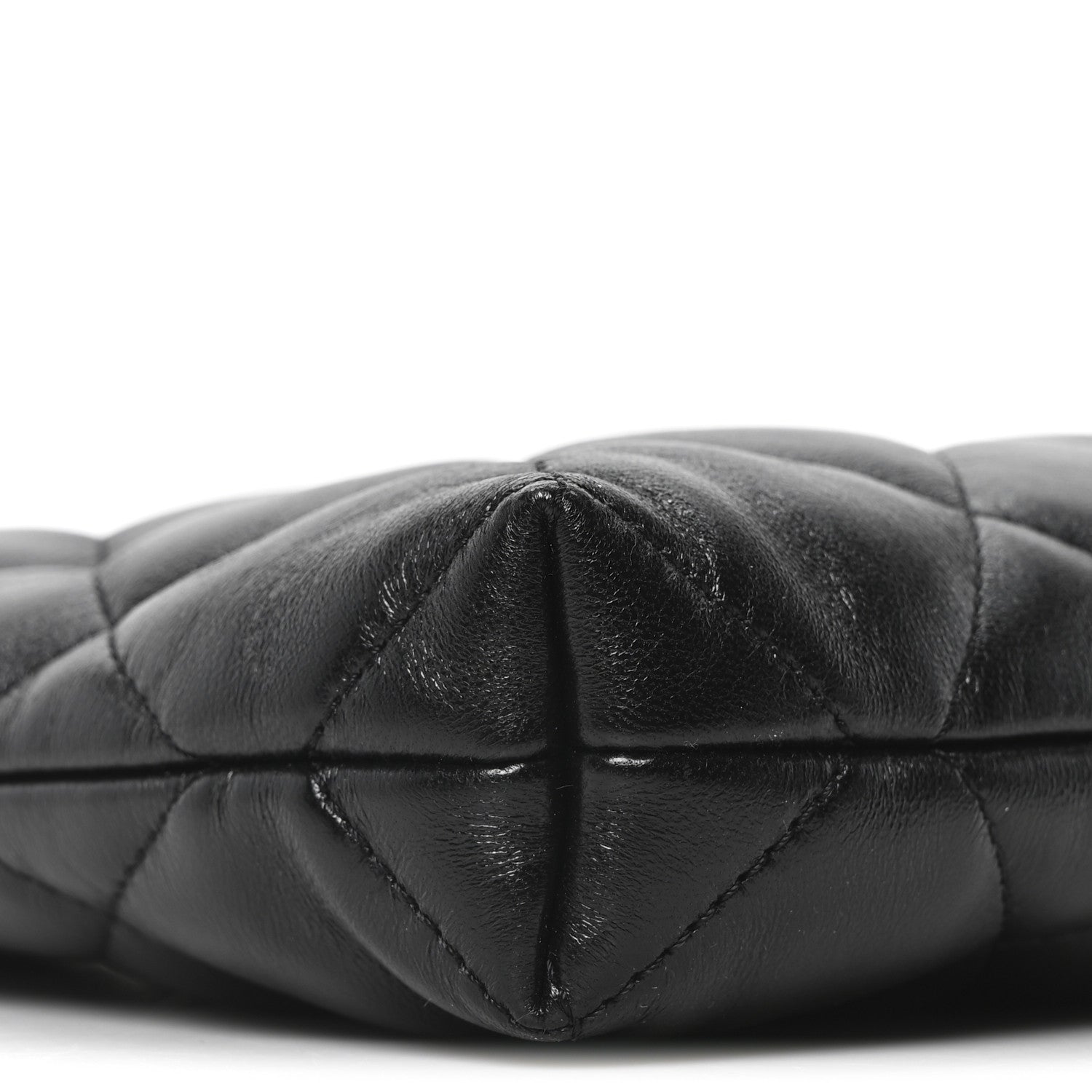 Chanel Shiny Lambskin Quilted CC Hobo Black 9 of 10