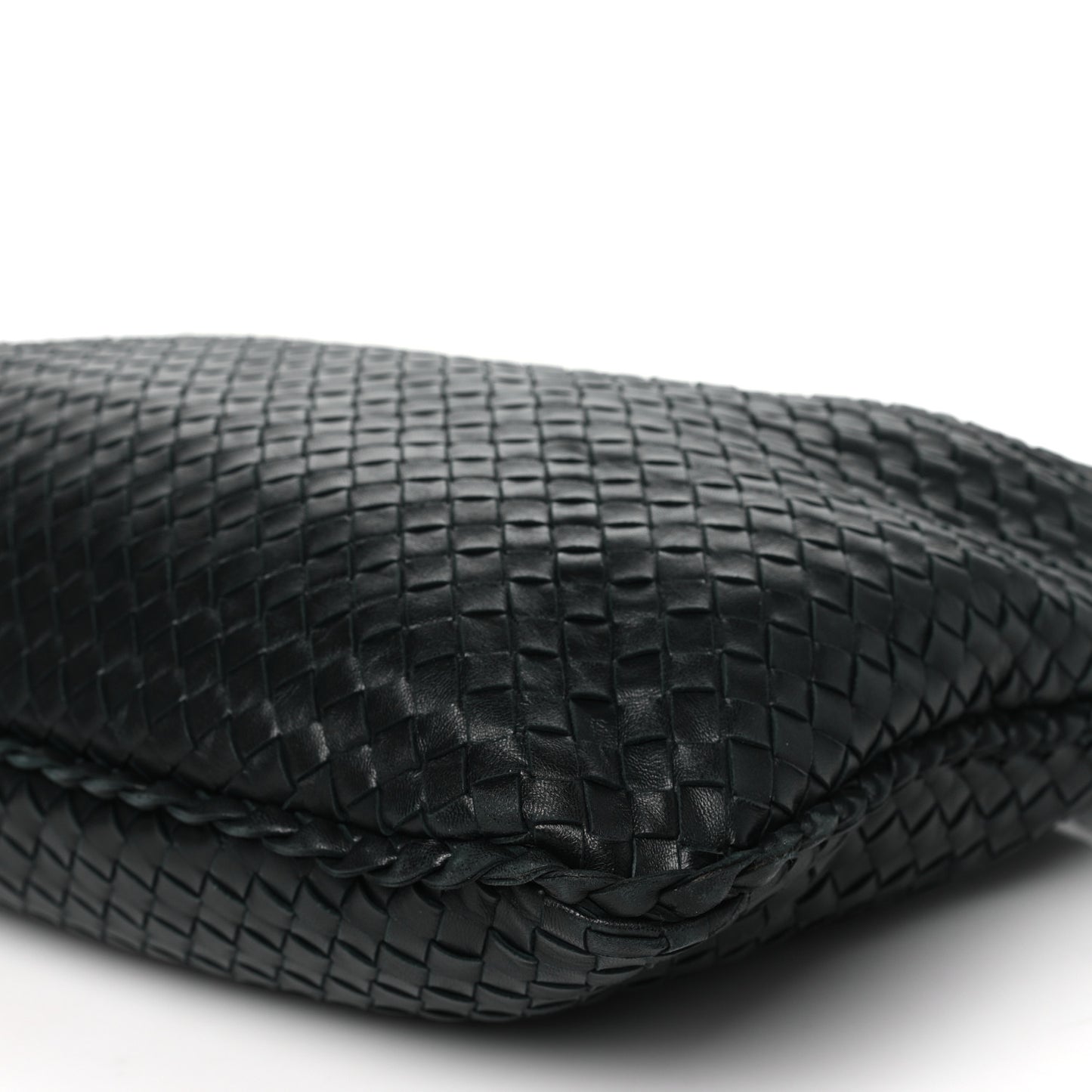 Nappa Intrecciato Large Veneta Hobo Black
