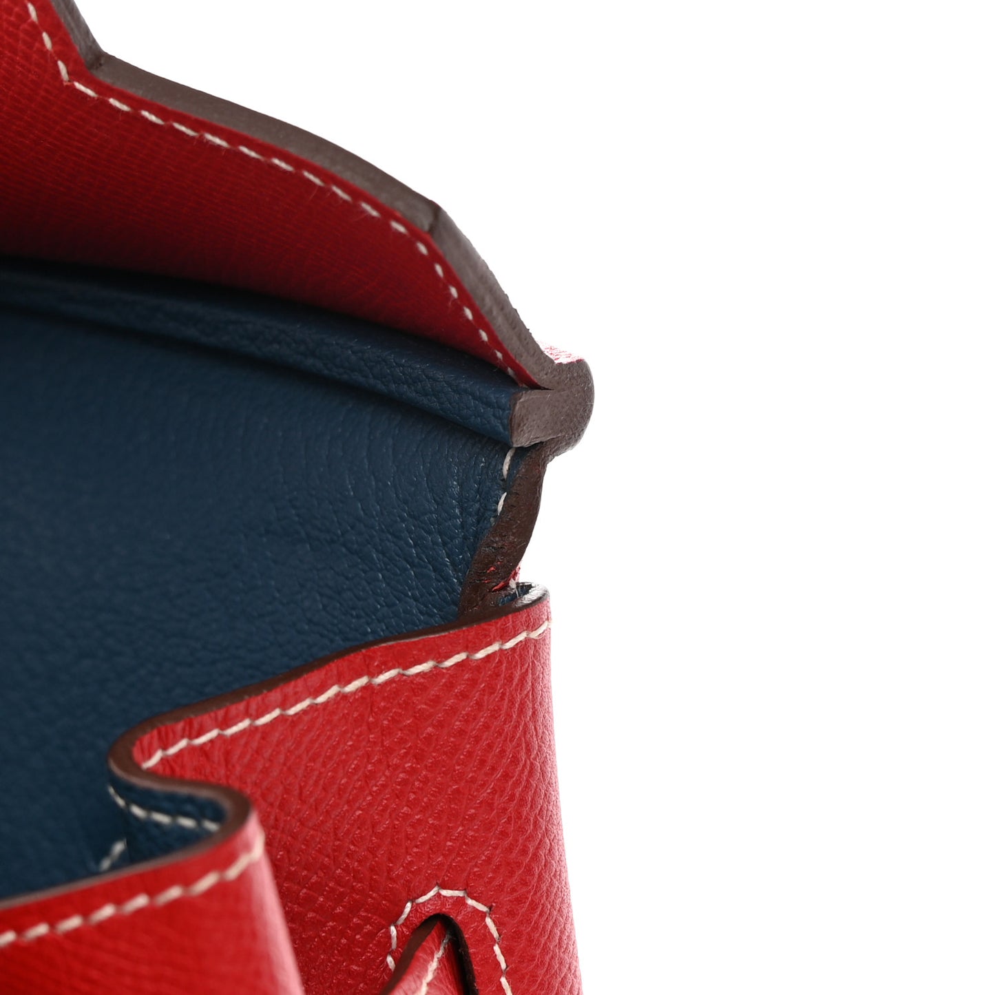 Epsom Candy Birkin 35 Rouge Casaque Bleu Thalassa