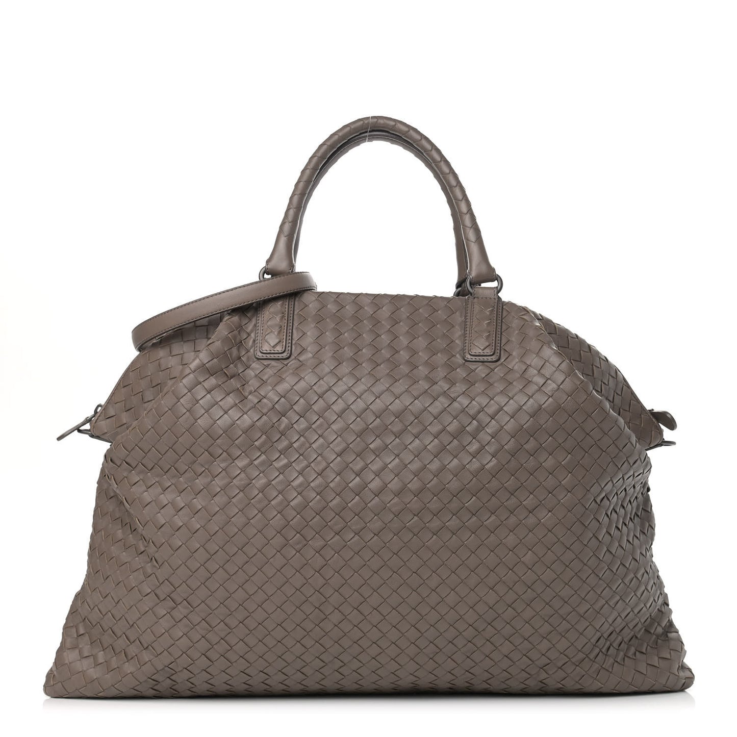 Nappa Intrecciato Maxi Convertible Tote Steel