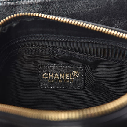 Chanel Lambskin Chocolate Bar Quilted CC Shoulder Bag Black 6 of 10