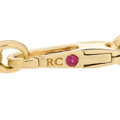 Roberto Coin 18K Yellow Gold Fluted Paper Clip Link Bracelet 3 of 3
