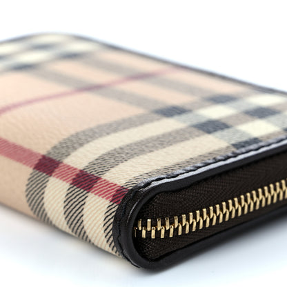 Burberry Nova Check Zippy Compact Wallet Black 10 of 10