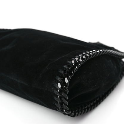 Stella McCartney Velvet Mini Falabella Fold Over Tote Black 8 of 8