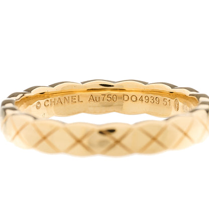 Chanel 18K Yellow Gold Mini Coco Crush Ring 51 5.75 4 of 6