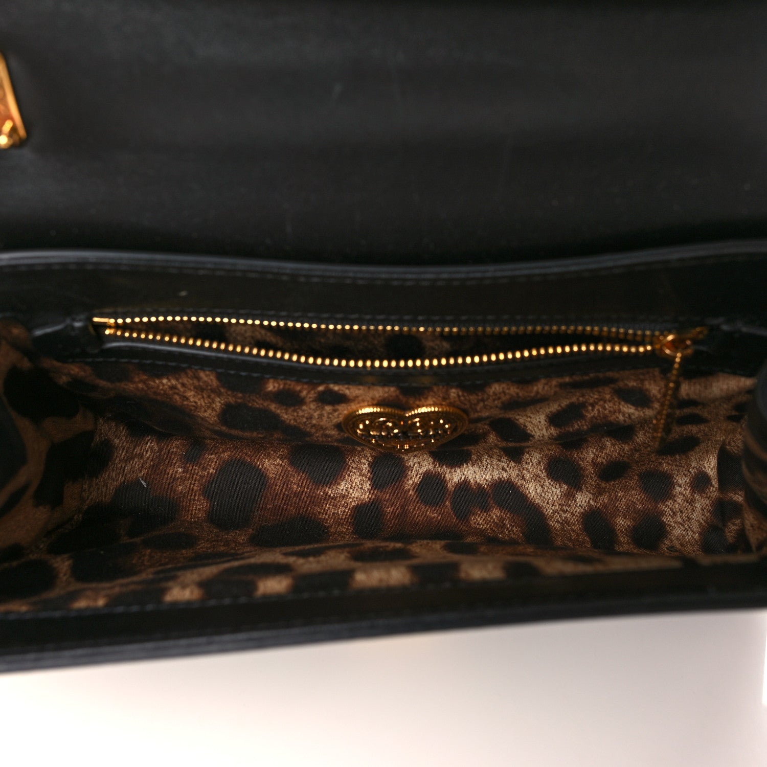 Dolce & Gabbana Calfskin Medium Devotion Crossbody Bag Black 5 of 8