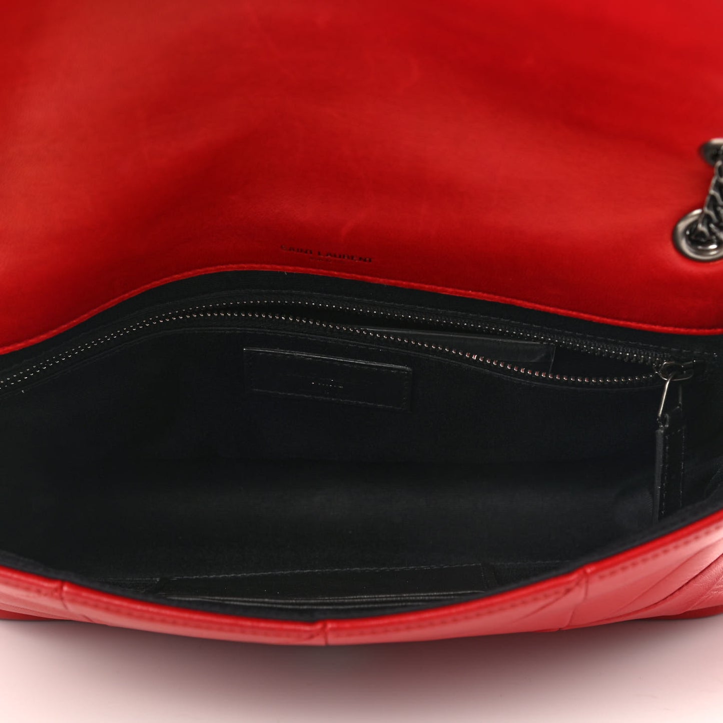 Lambskin Patchwork Monogram Medium Jamie Red