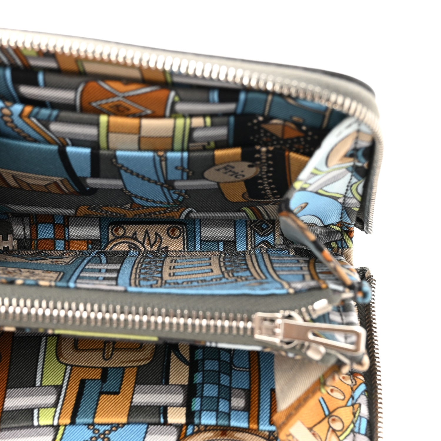 Hermes Evercolor Silk'In Compact Wallet Gris Meyer 5 of 9