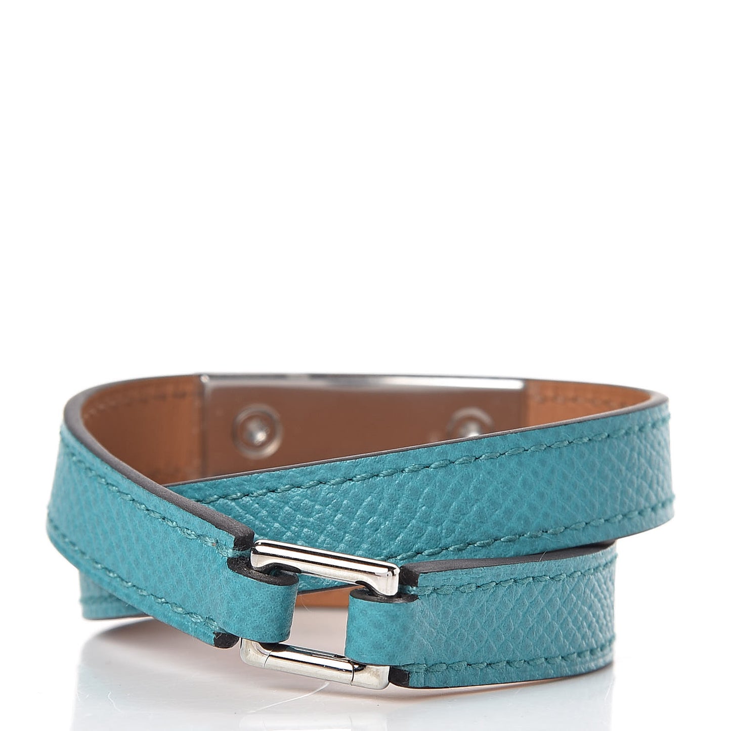 Epsom Rivale Double Tour Bracelet S Bleu Paon