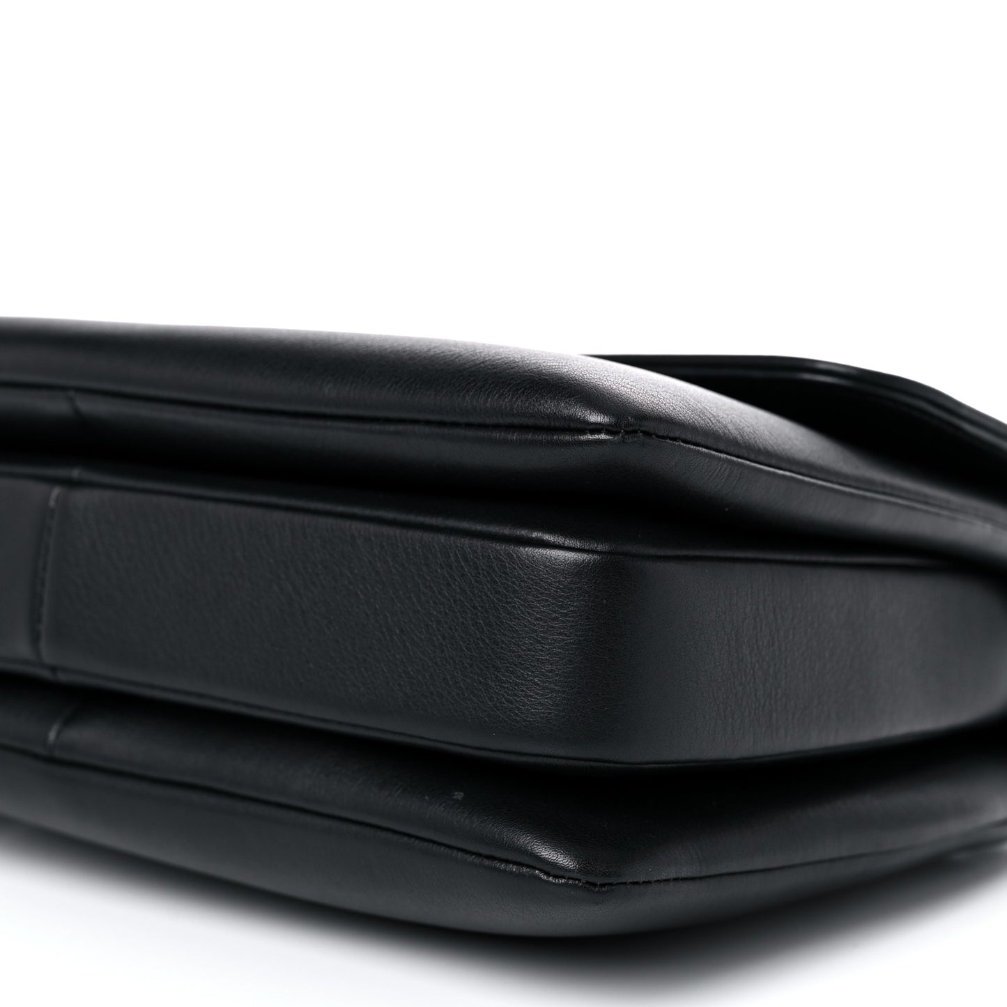 Calfskin Small Trendy CC Dual Handle Flap Bag Black