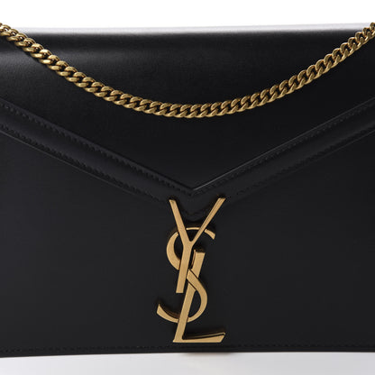 Saint Laurent Smooth Calfskin Monogram Cassandra Clasp Bag Black 10 of 10