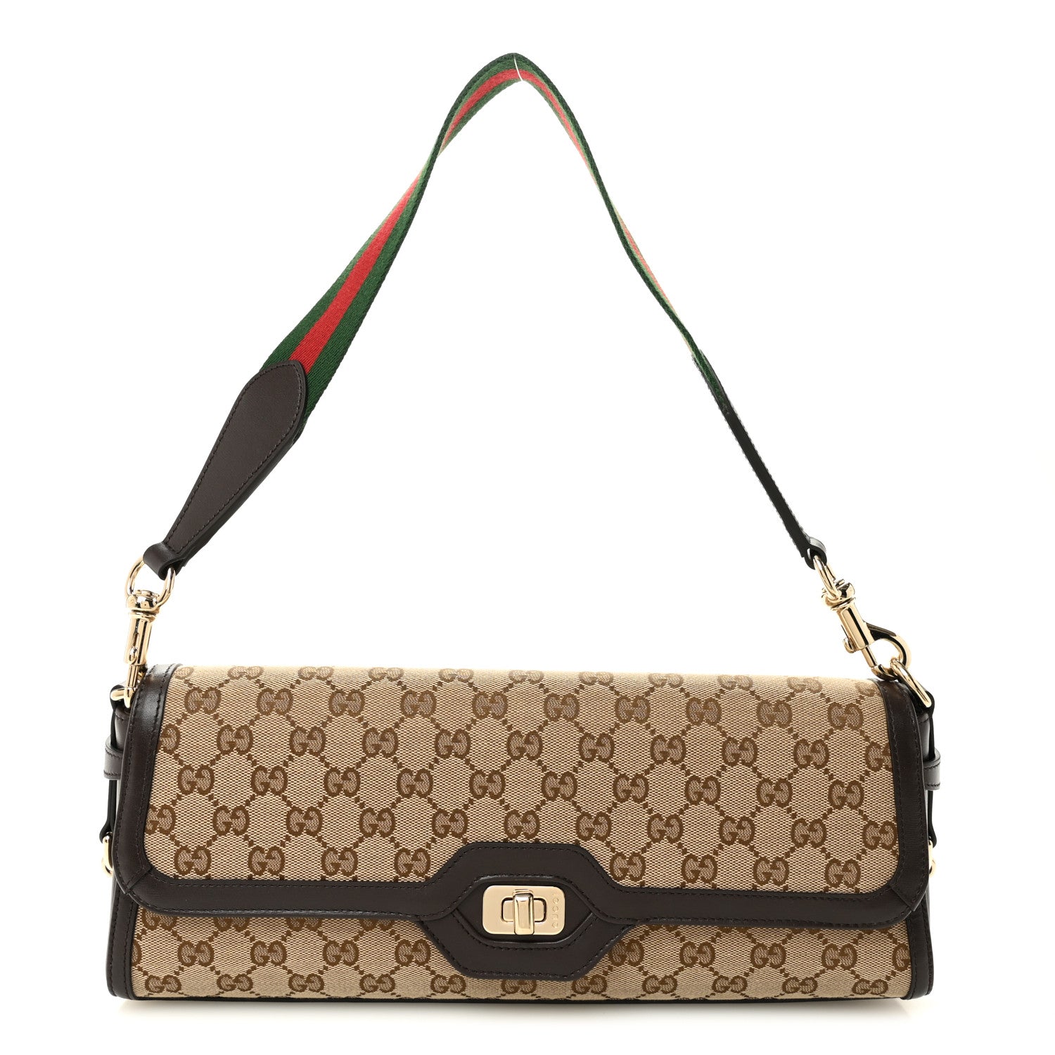 Gucci GG Monogram Medium Luce Shoulder Bag Beige Ebony 1 of 10