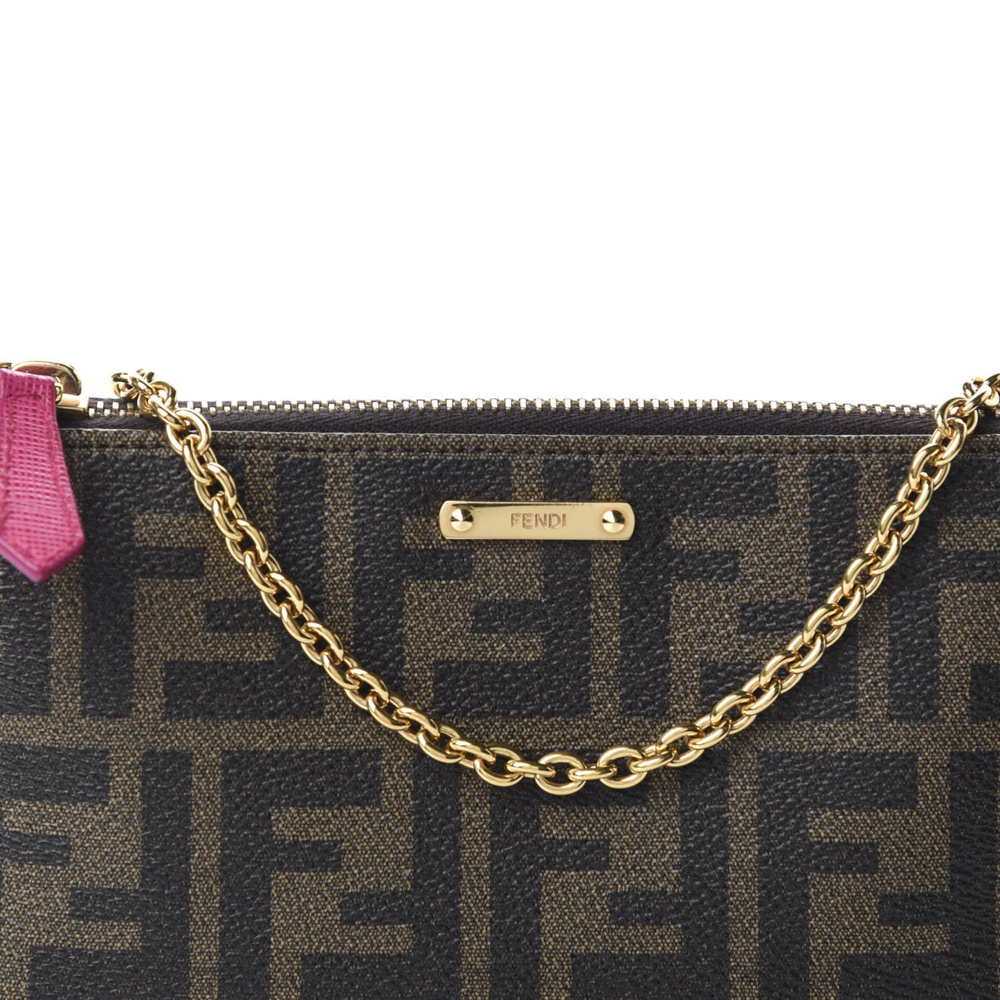 Zucca Spalmati Vitello Elite Pochette Tobacco Ciclamino